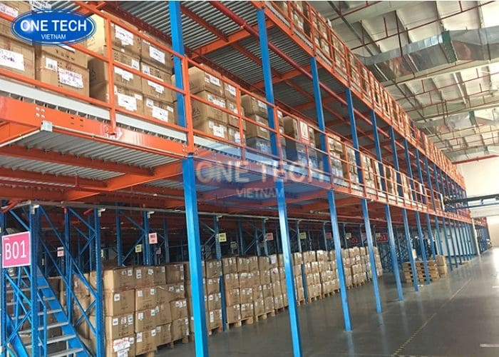 Kệ sàn Mezzanine chứa hàng hiệu quả